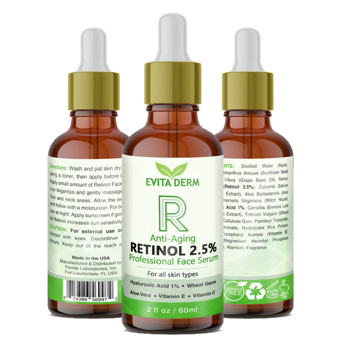 2.5% Retinol Serum 2oz (Monthly)