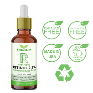 2.5% Retinol Serum 2oz (Monthly)